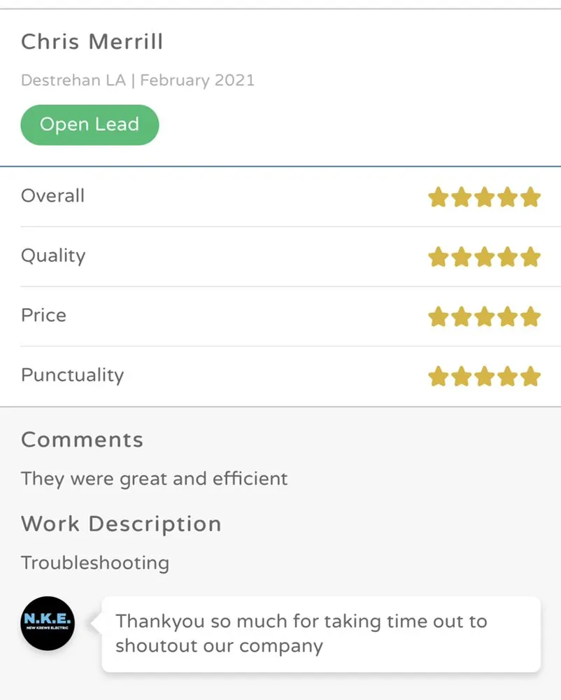 Slide of New Krewe Electric