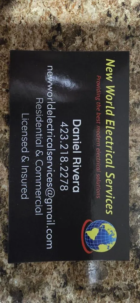 Slide of New World Electrical Services
