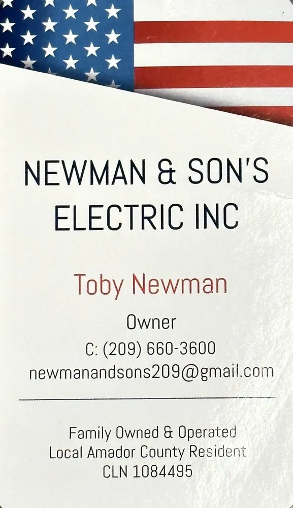 Slide of Newman & Sons Electric
