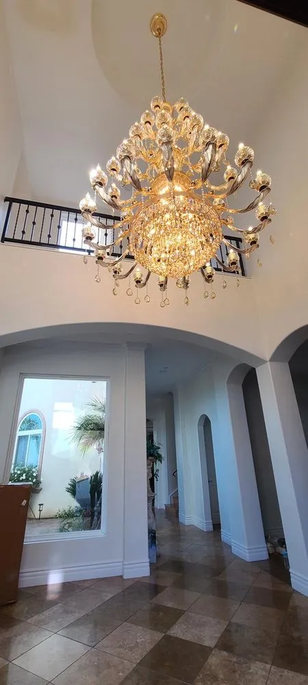 Professional electrician providing emergency electrical service in ,