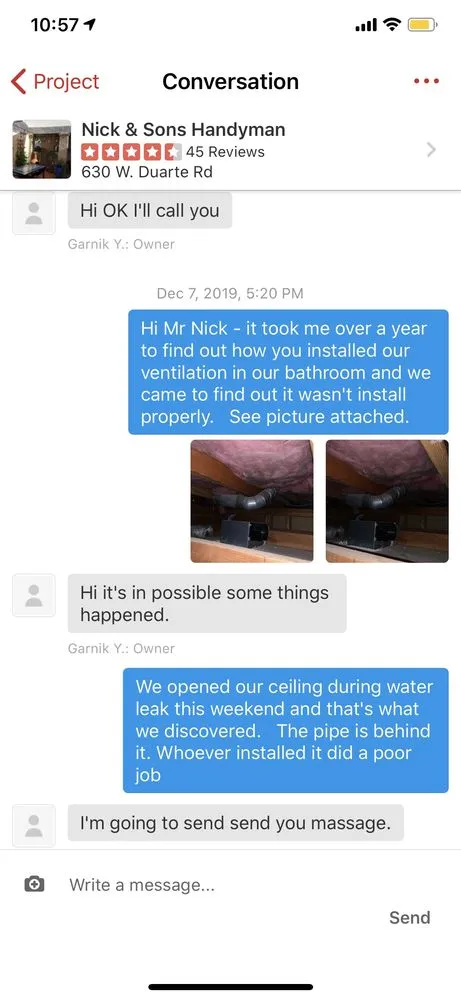 Slide of Nick & Sons Handyman