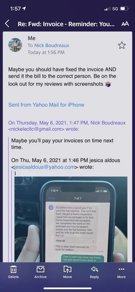 Slide of Nick's Electric