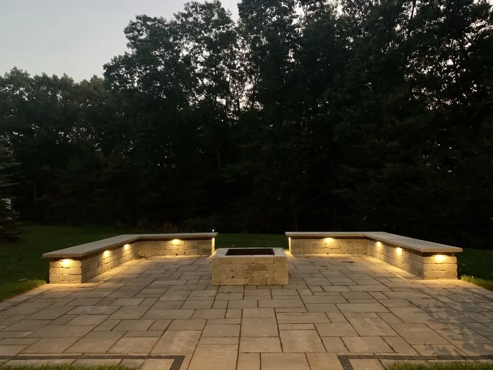 Slide of Night View Landscape Lighting