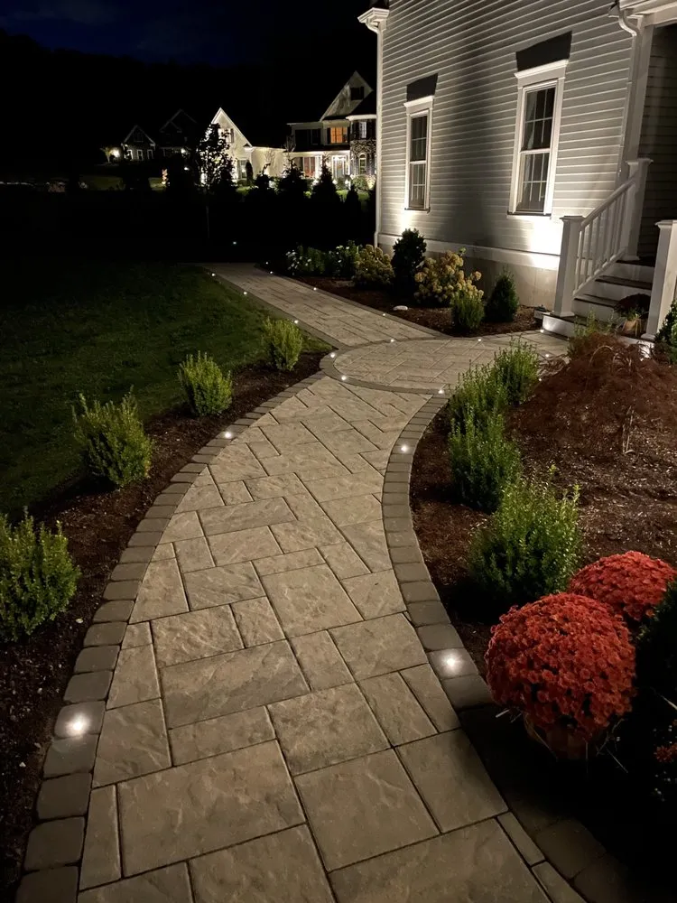 Slide of Night View Landscape Lighting
