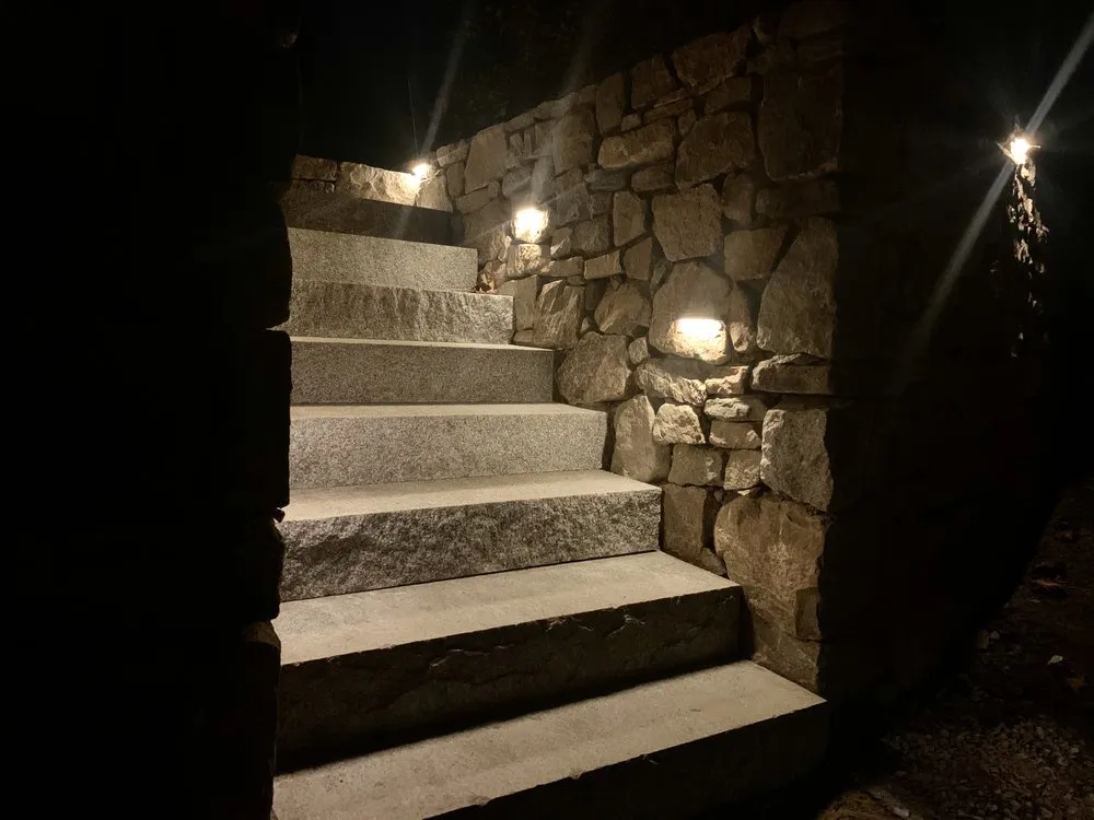 Slide of Night View Landscape Lighting