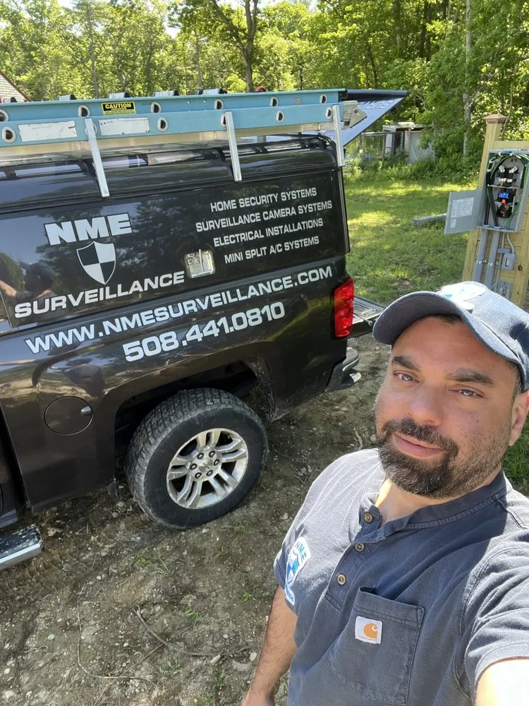 Licensed electrician providing outlet and switch repair in North Dartmouth, MA - NME Surveillance