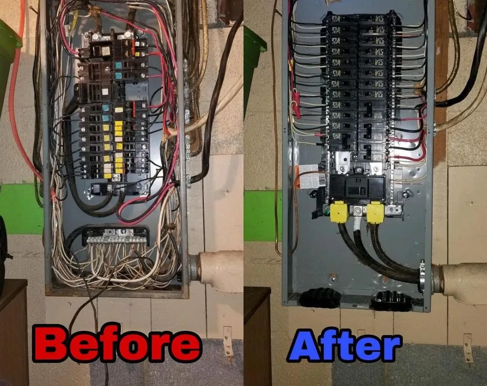 Professional electrician providing panel upgrade in Orlando, FL - Nomar Maintenance Service