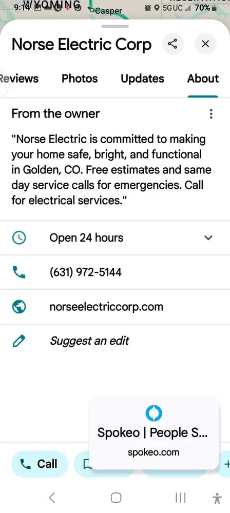 Slide of Norse Electric