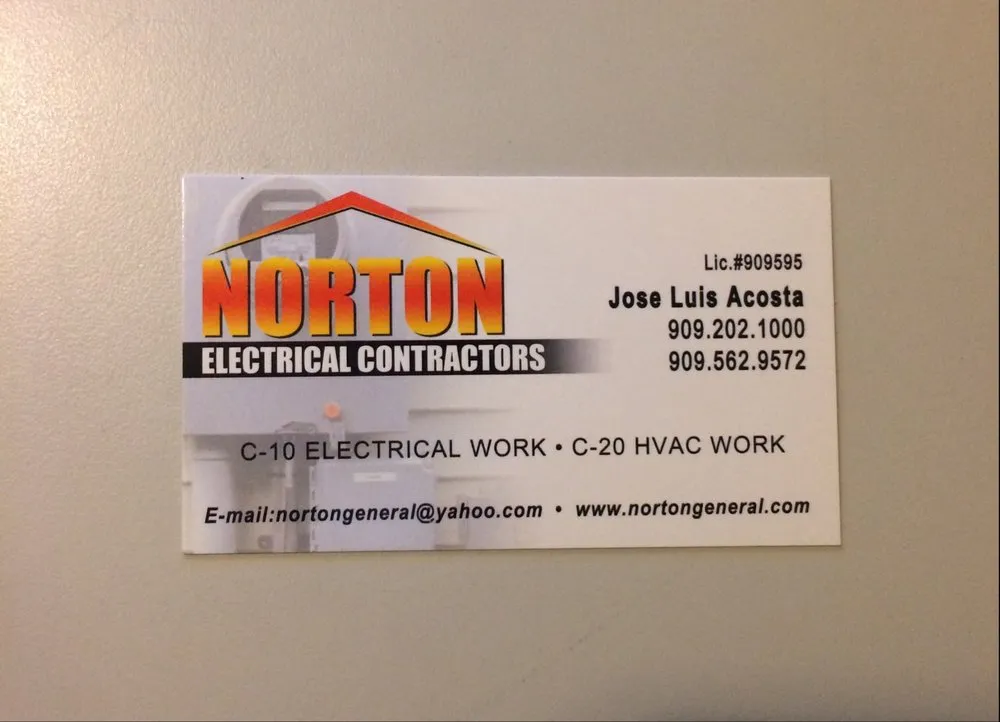 Slide of Norton Heating A/c and Electrical