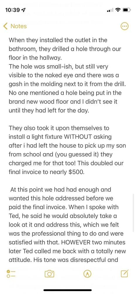 Slide of Nusbaum Electric