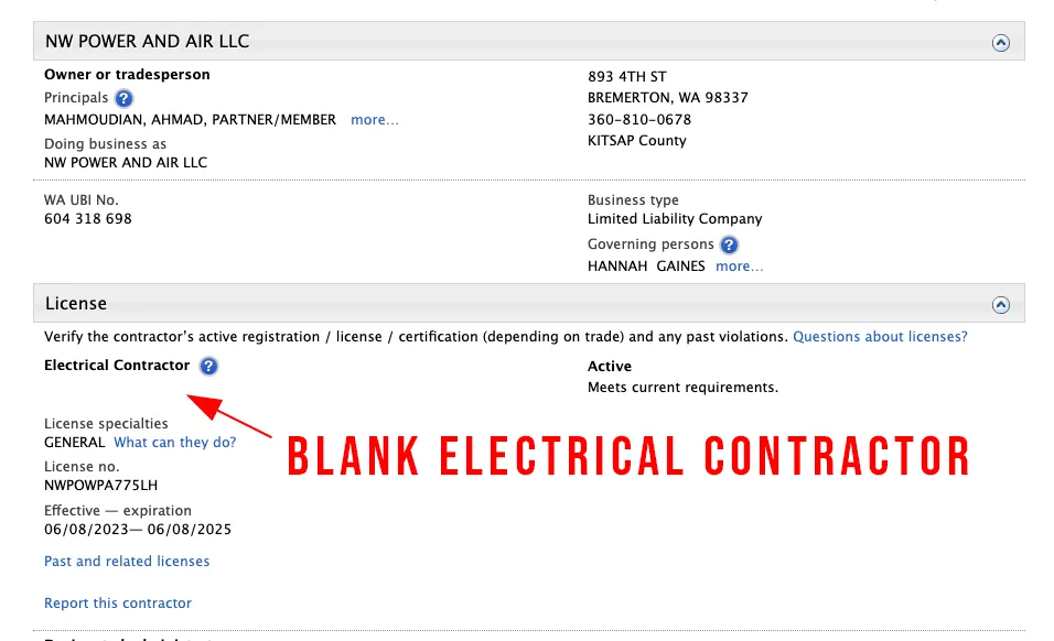 Slide of NW Power & Air