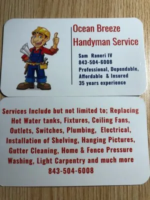 Ocean Breeze Handyman Service Logo