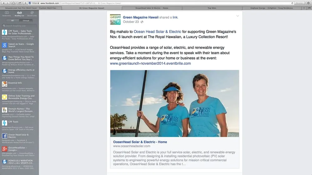 Slide of OceanHead Solar & Electric