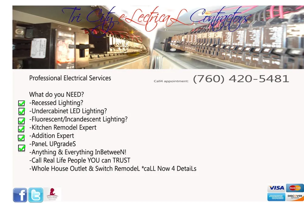 Slide of Oceanside to Escondido Electrical Makeovers