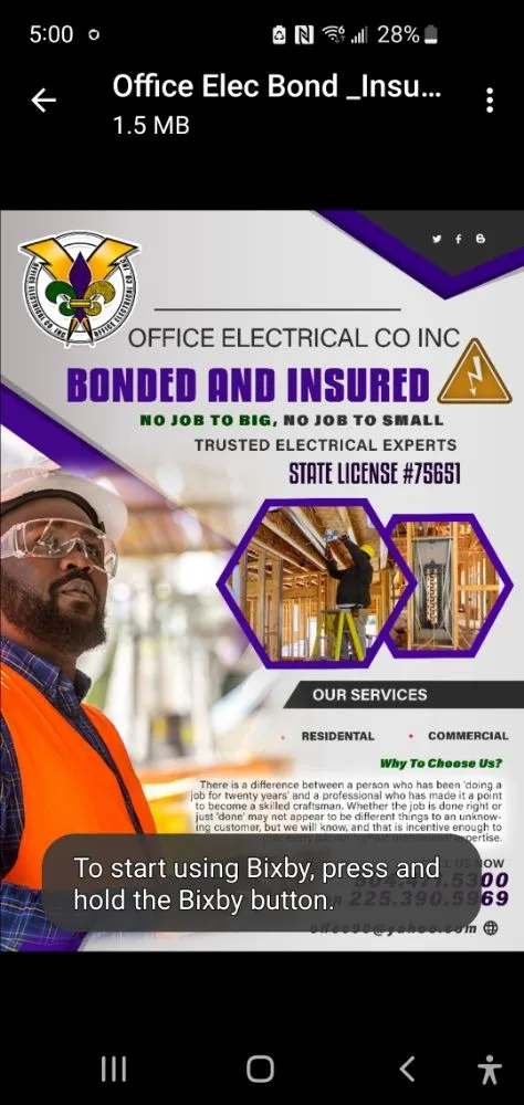 Slide of Office Electrical