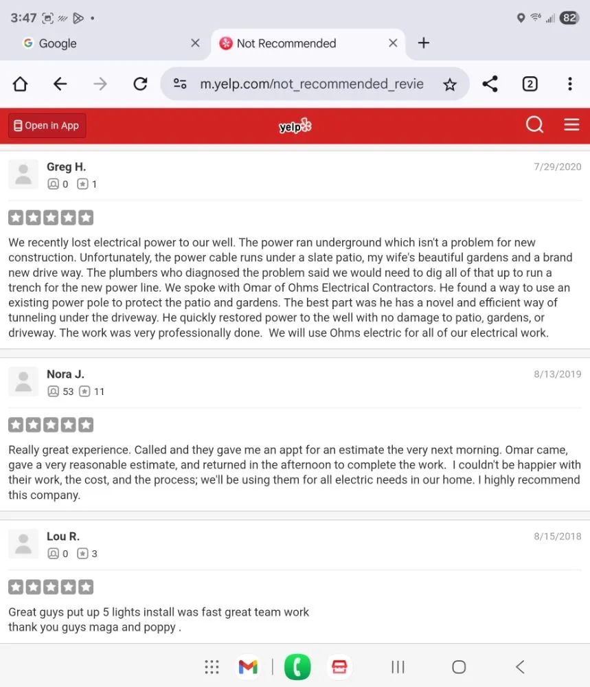 Slide of Ohms Electrical