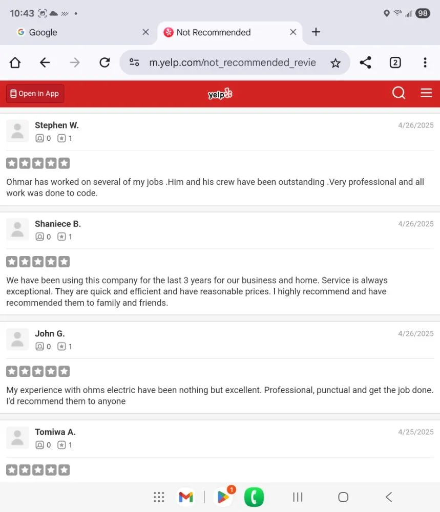 Slide of Ohms Electrical