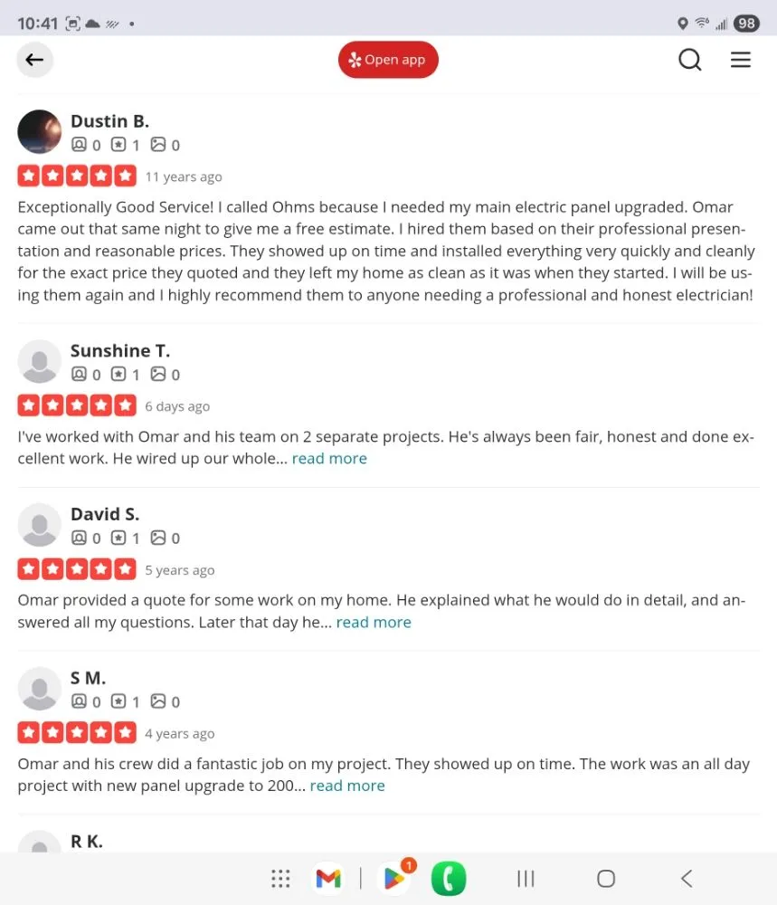 Expert outlet and switch repair service in ,  - Ohms Electrical