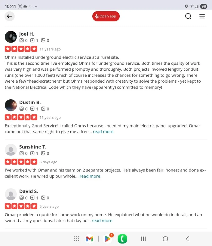 Professional outlet and switch repair in ,  by Ohms Electrical