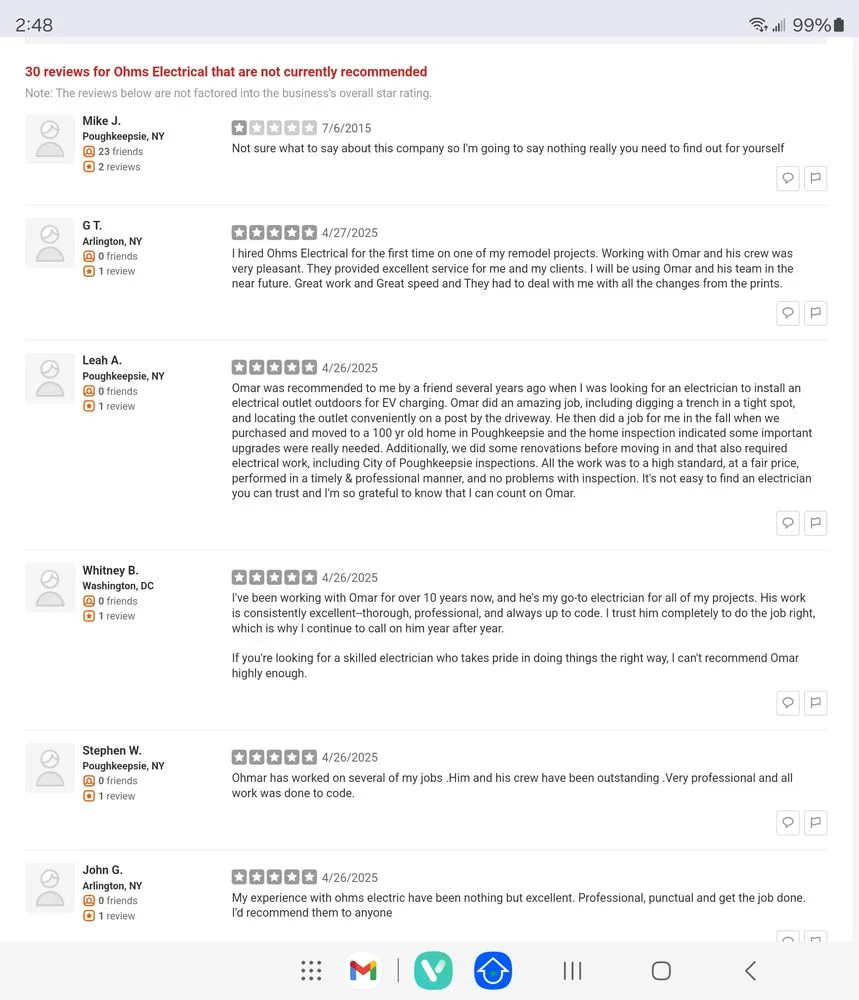 Slide of Ohms Electrical