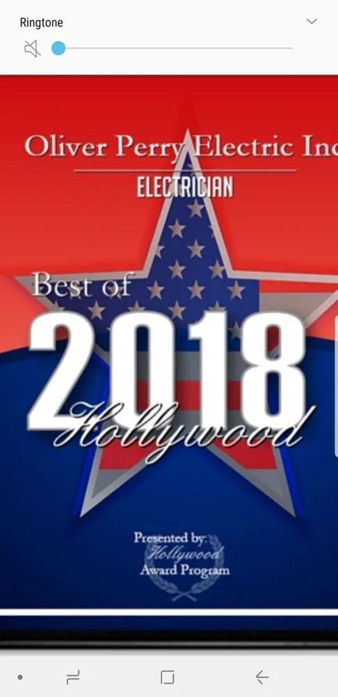 Slide of Oliver Perry Electric