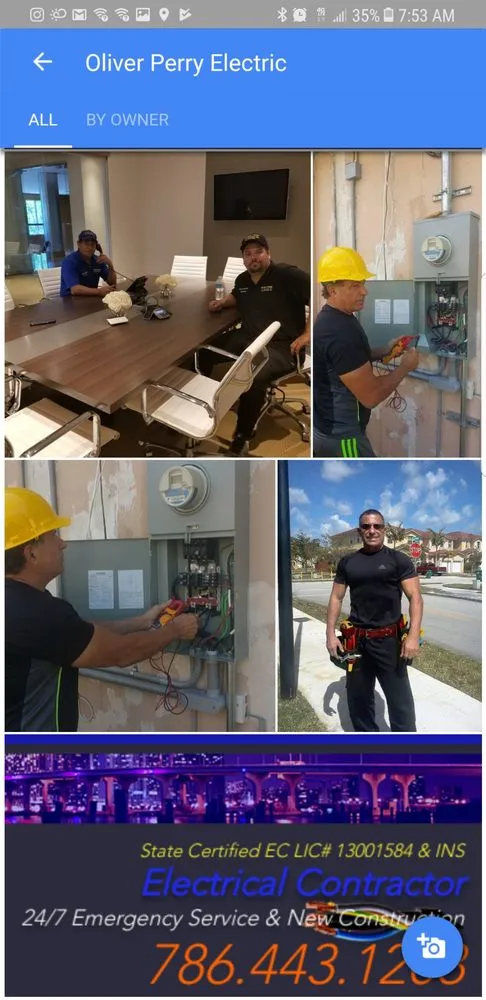 Slide of Oliver Perry Electric