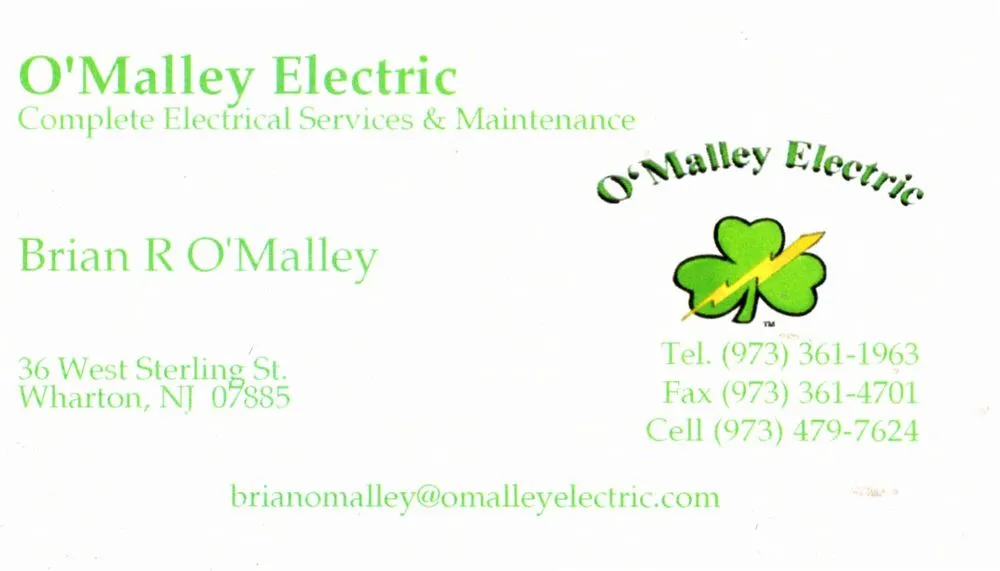 Slide of O'malley Electrical Work