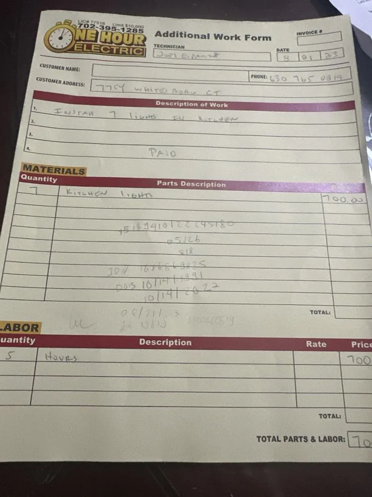 Reliable electrician providing lighting installation in , 