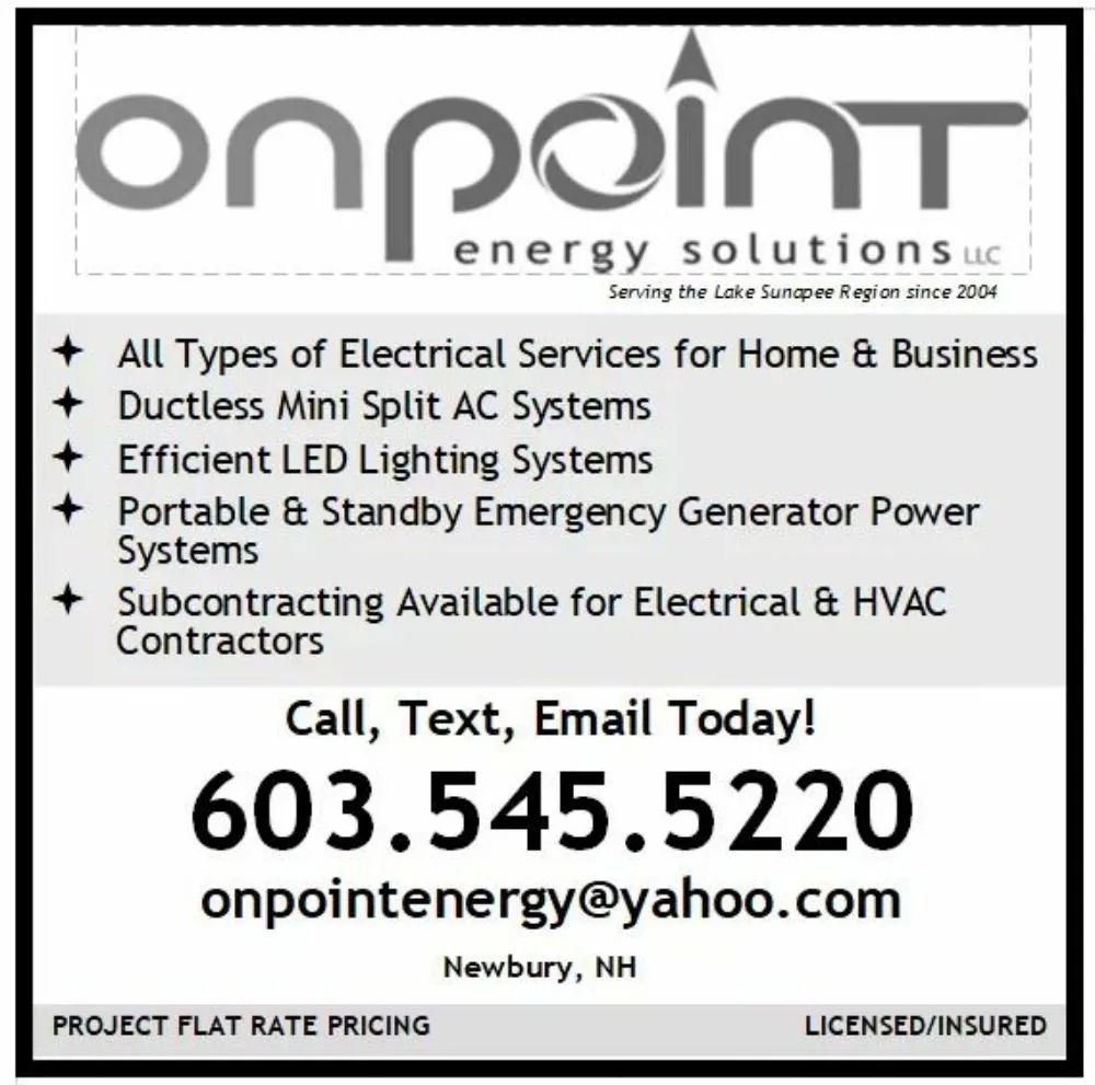 Emergency emergency electrical service in Mount Sunapee, NH by Onpoint Energy Solutions