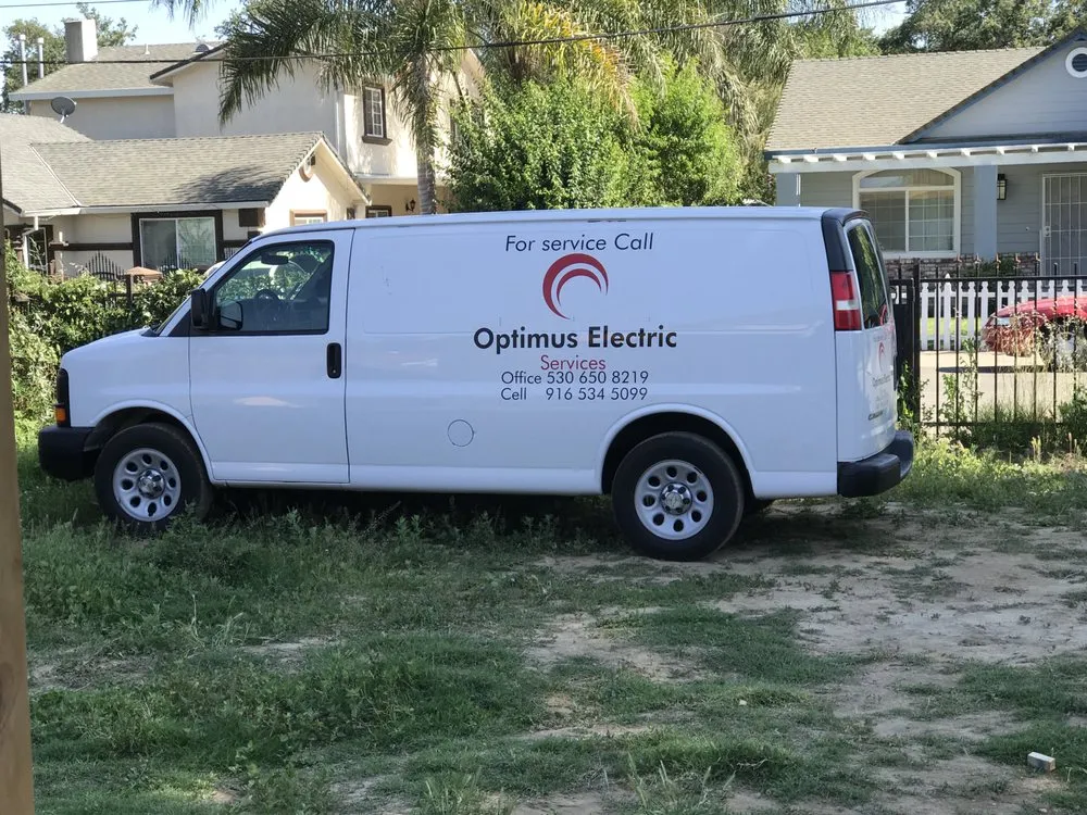 Slide of Optimus Electric Services