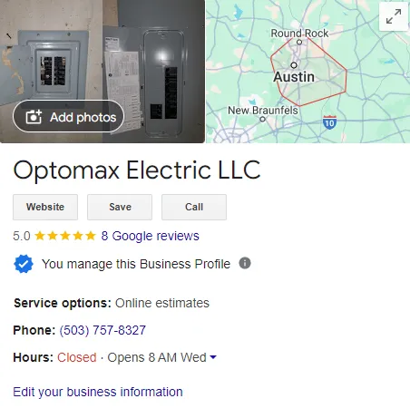 Slide of Optomax Electric