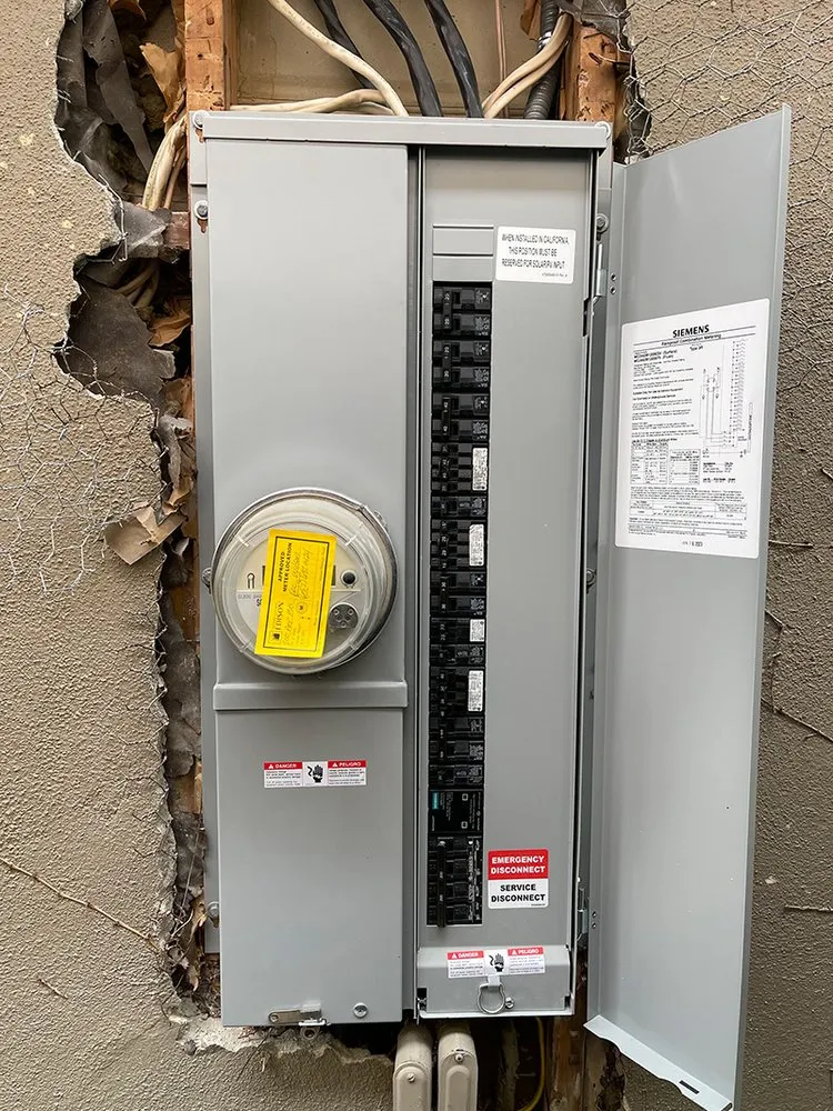 Affordable electrical service for homes in wiring installation, by