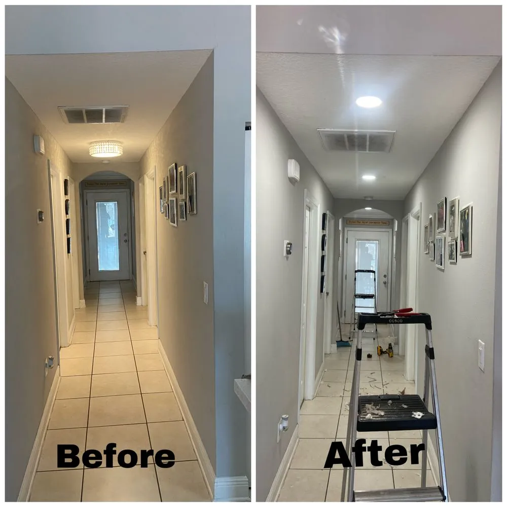 Professional electrician providing lighting installation in Tampa Bay, FL - Ordaz Electric