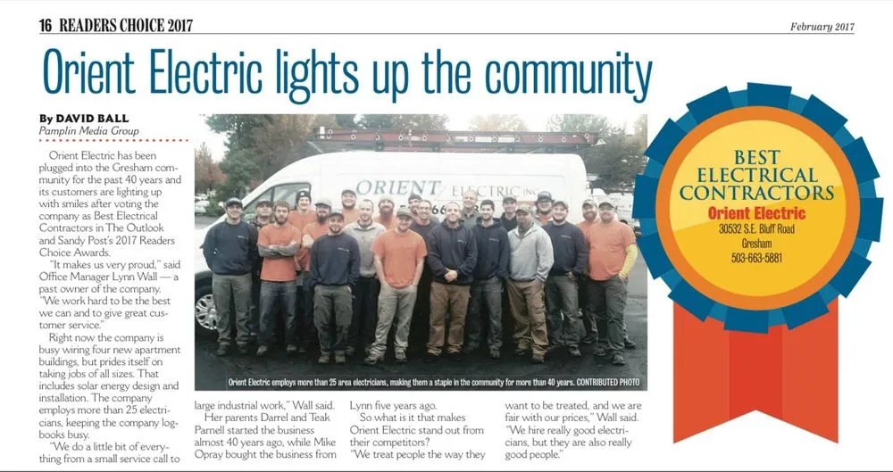 Slide of Orient Electric