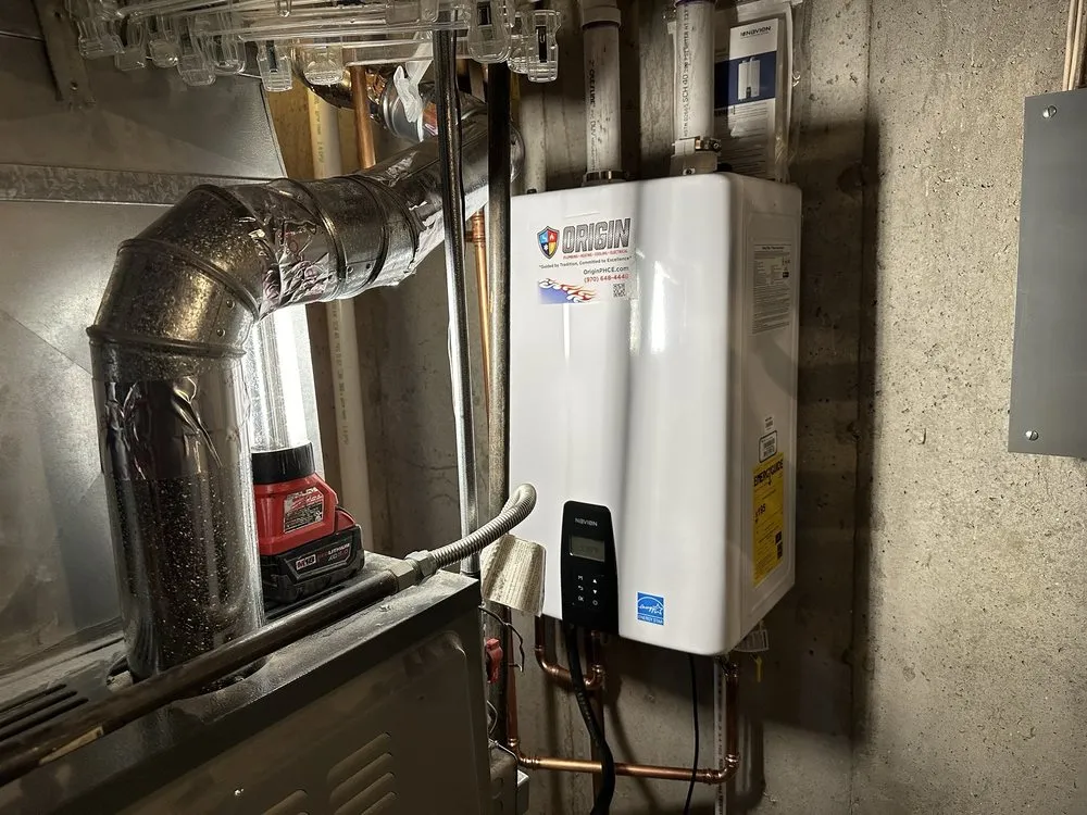 Slide of Origin Plumbing Heating Cooling Electrical
