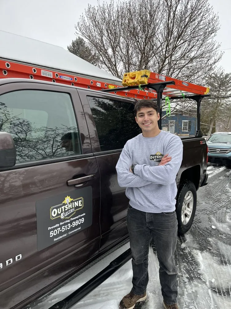 Certified electrician providing emergency electrical service in Cochranville, PA - Outshine Electric