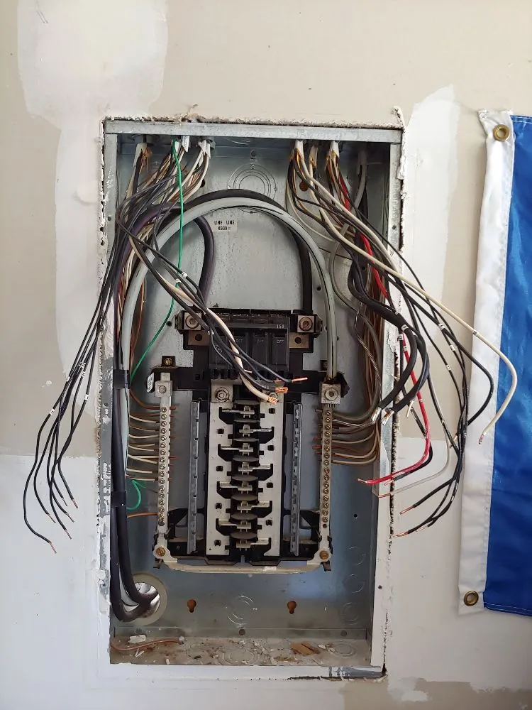 Emergency electrical service for homes in panel upgrade, by