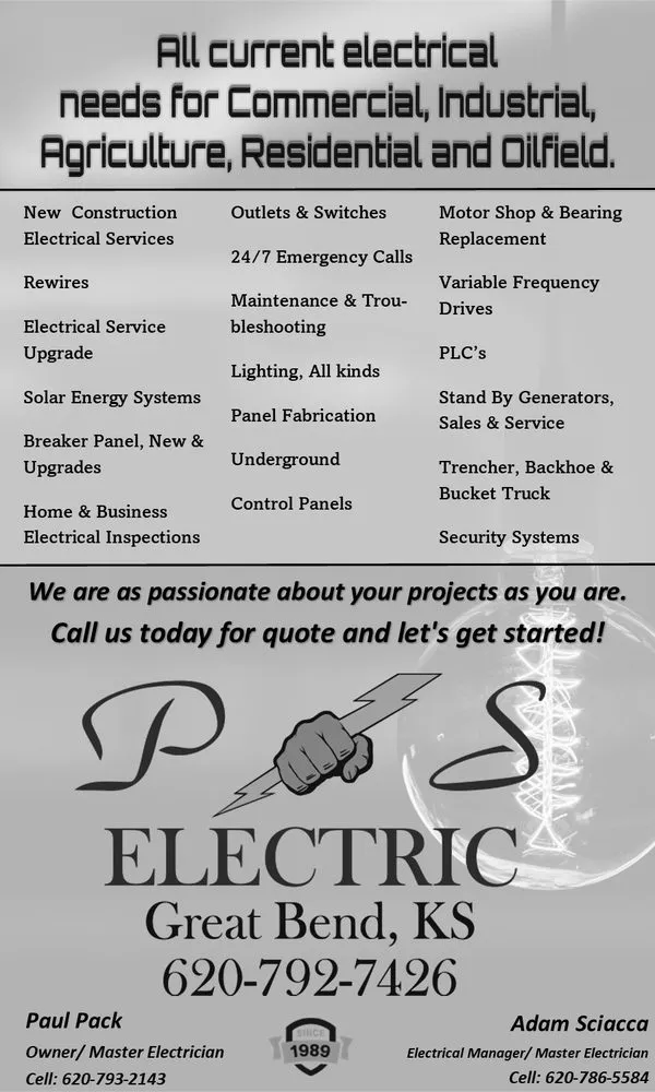 Slide of P & S Electric