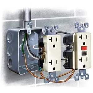 Professional electrician providing outlet and switch repair in Hopewell Jct, NY - P and K Electrical Contractors