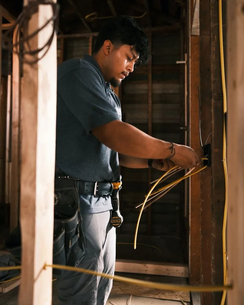 Certified electrician providing panel upgrade in ,