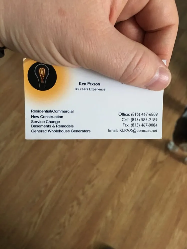 Slide of Paxson Electric