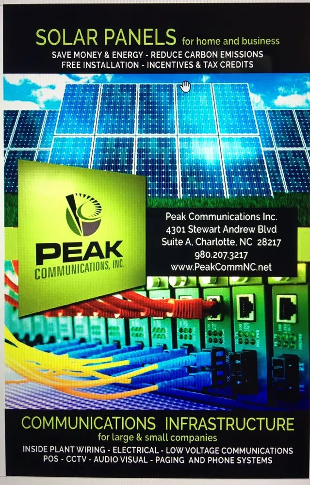 Slide of Peak Communications