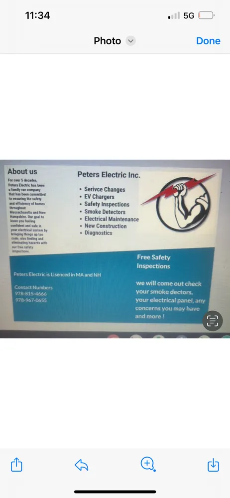 Slide of Peters Electric Contracting