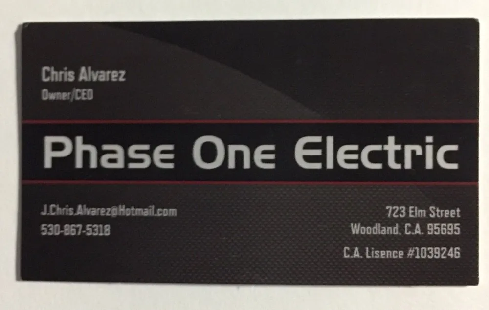 Slide of Phase One Electric