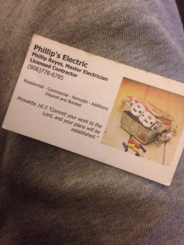 Slide of Phillip's Electric