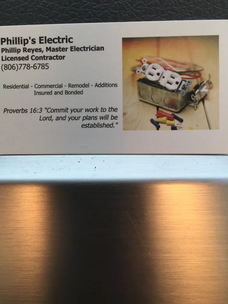 Slide of Phillip's Electric
