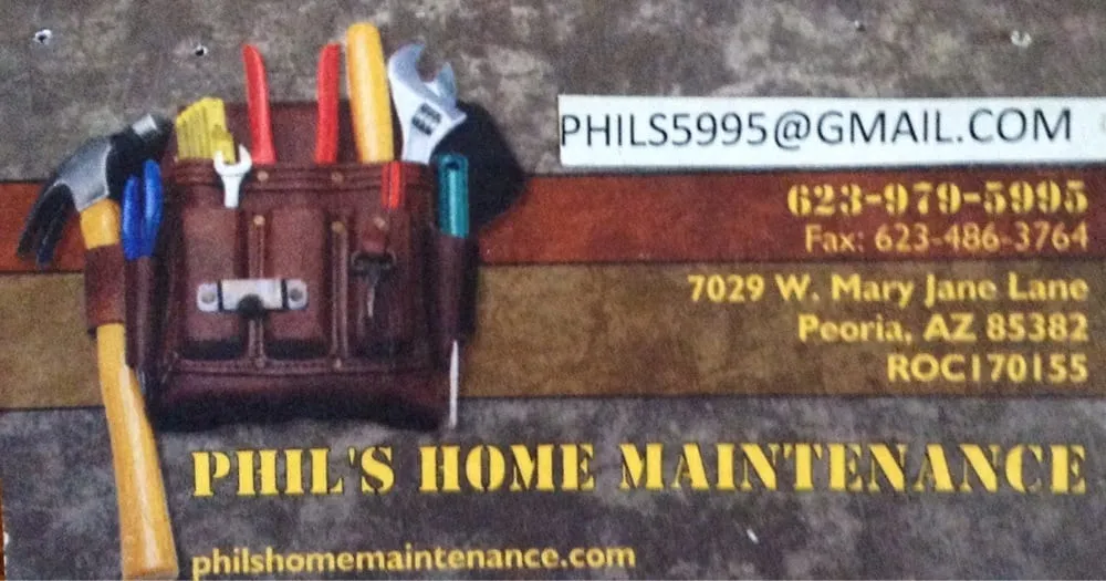 Slide of Phil's Home Maintenance