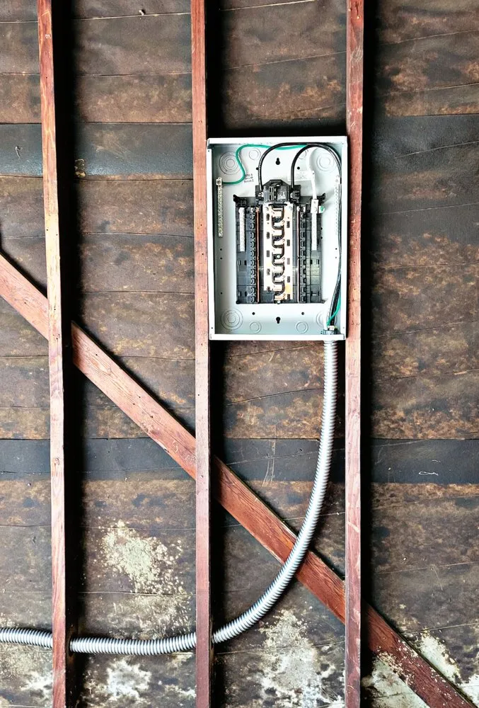 Expert electrician providing panel upgrade in ,