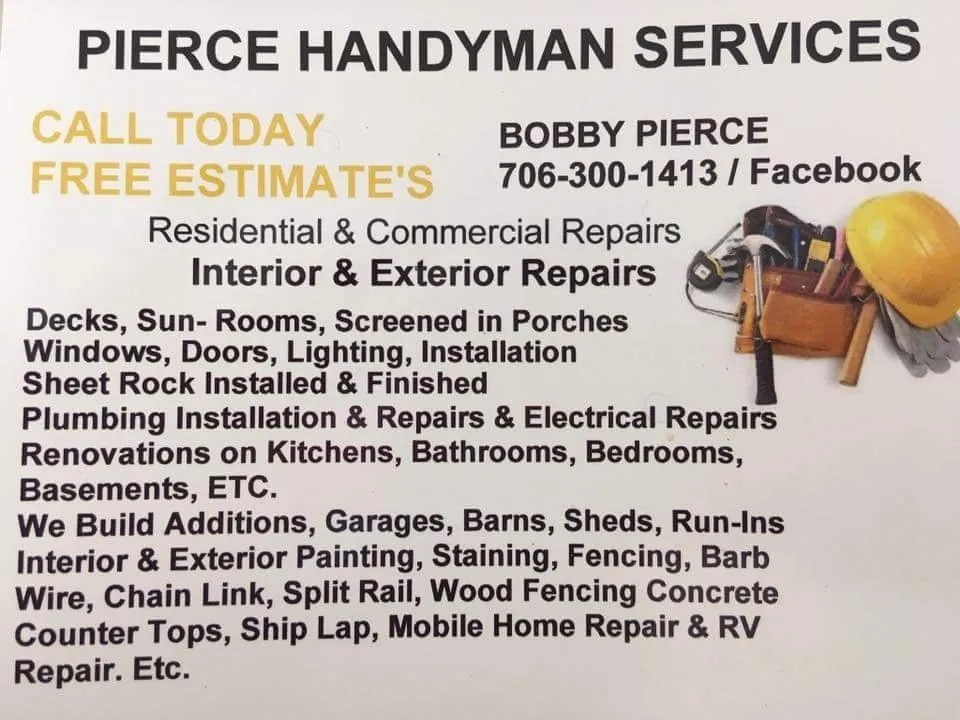 Slide of Pierce Handyman Services