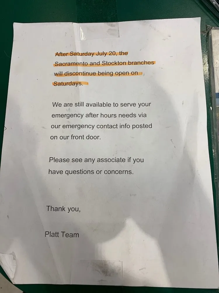 Slide of Platt Electric Supply